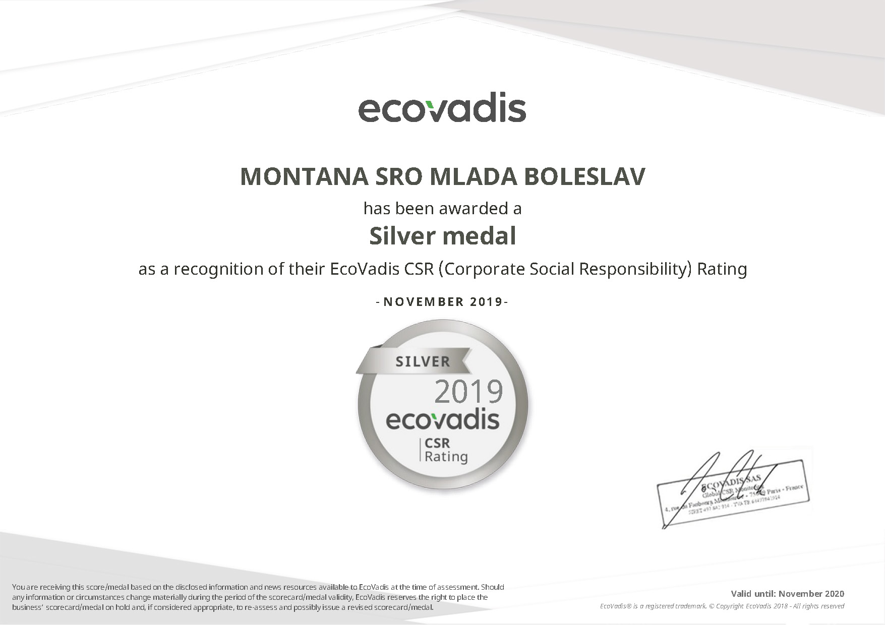 mont_ecovadis-certifikat